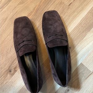Khaite Carlton Loafers Chocolate Brown